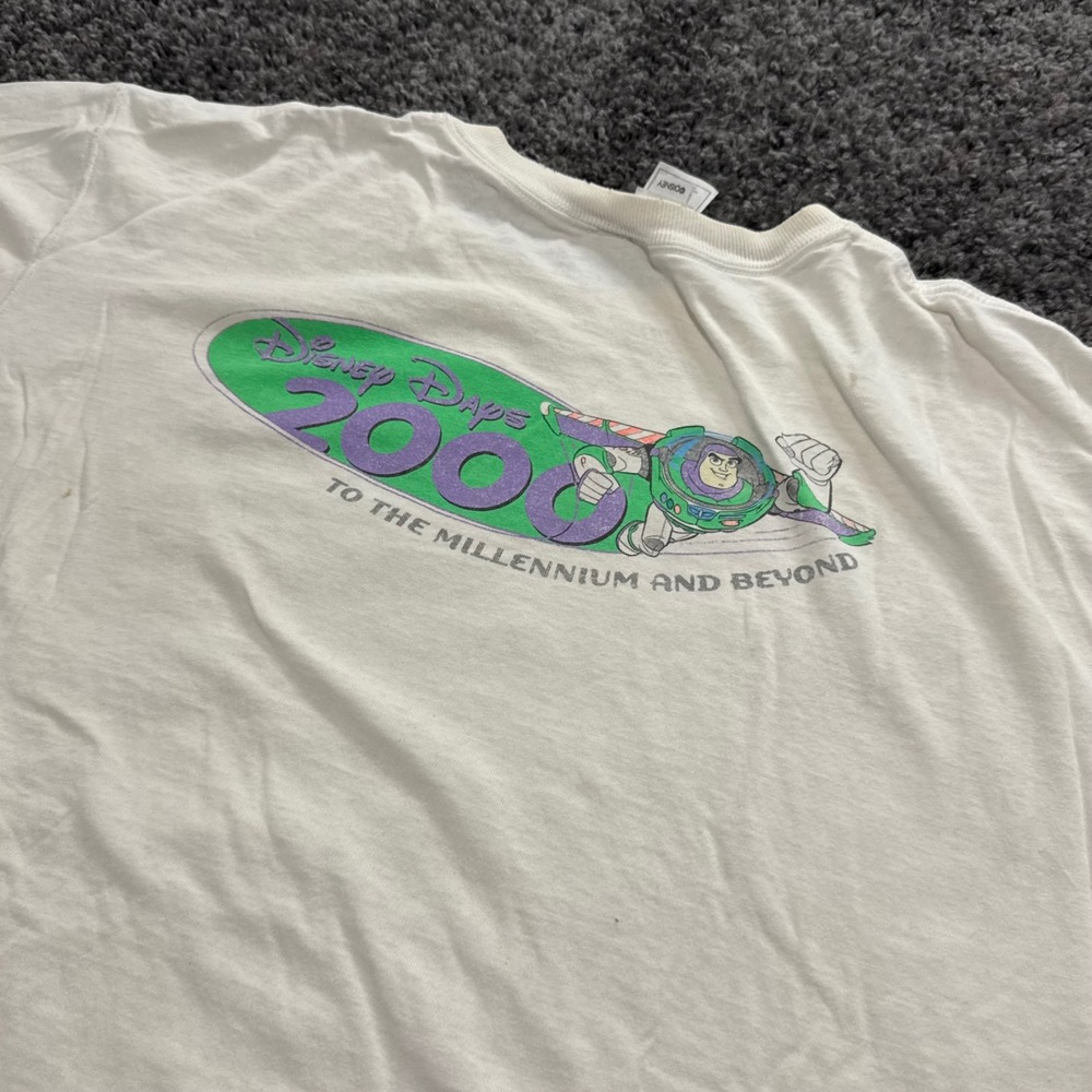 Vintage Disney Disney Days 2000 T-Shirt Mens White Fair Buzz Lightyear XL